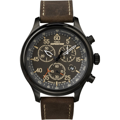 HOTTimex Expedition Field Chronograph 43mm Men’s Analog Watch | INDIGLO Backlight | Durable Comfortable Adjustable Strap | Rugged Outdoor Watch | 100M Water Resistance