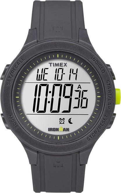 HOTTimex Men's TW5M14500 Ironman Essential 30 Black/Lime Silicone Strap Watch