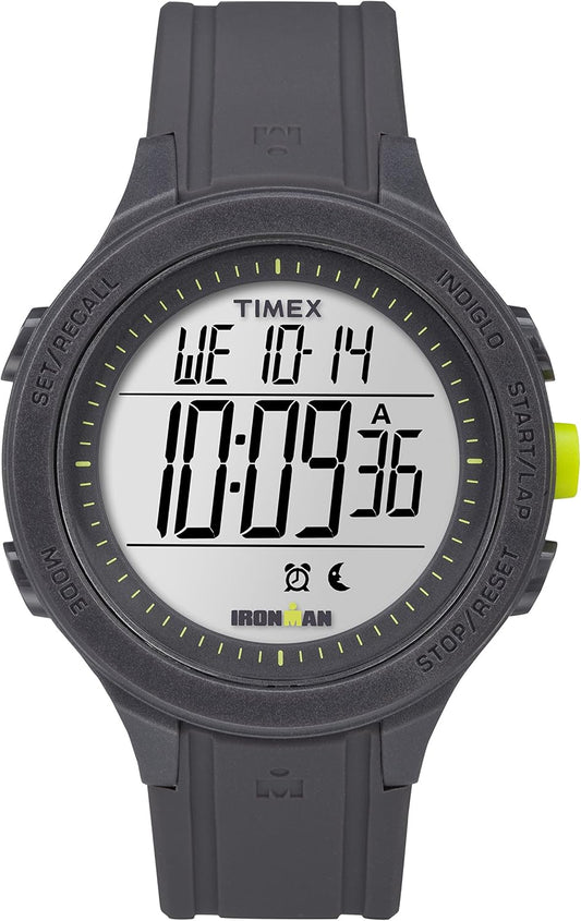 HOTTimex Men's TW5M14500 Ironman Essential 30 Black/Lime Silicone Strap Watch