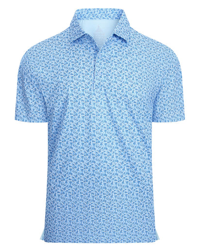 HOTDamipow Premium Golf Shirts for Men Dry Fit Performance Polo Short Sleeve Collared Shirt