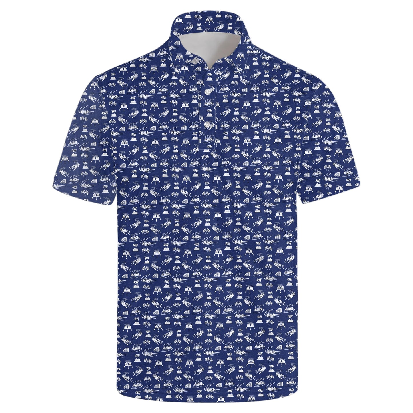 HOTGolf Polo Shirts for Men Funny Print Quick Dry Short Sleeve Performance Golf Shirts Moisture Wicking Polo Shirts