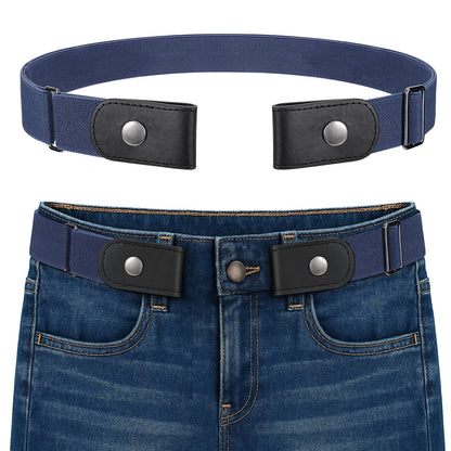 HOTBELTROAD No Buckle Elastic Belt for Men, Invisible Buckleless Stretch Belt for Men Women