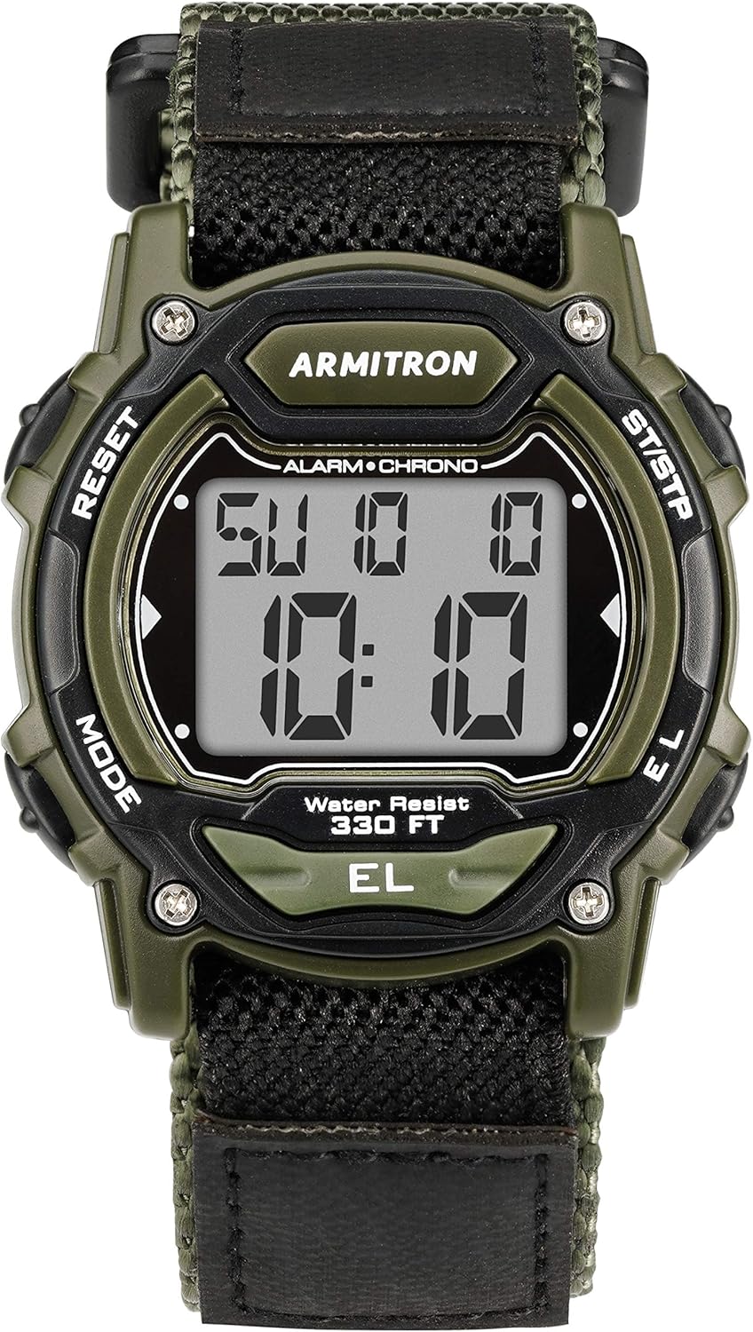 HOTArmitron Sport Unisex Digital Chronograph Nylon Strap Watch, 45-7004