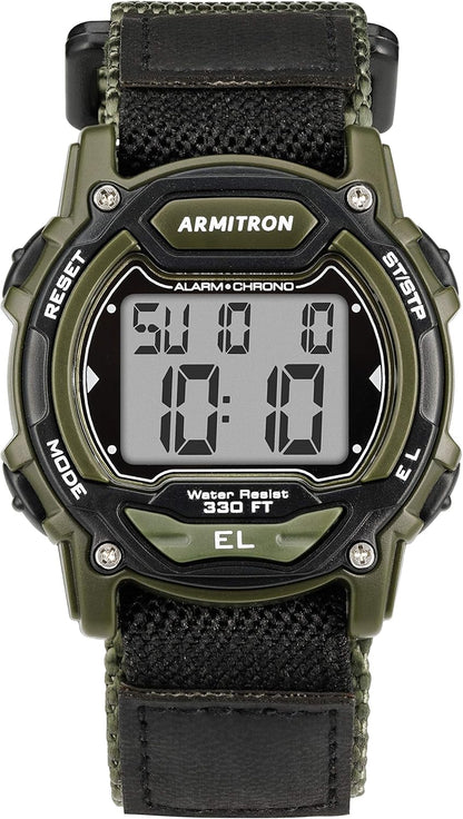 HOTArmitron Sport Unisex Digital Chronograph Nylon Strap Watch, 45-7004