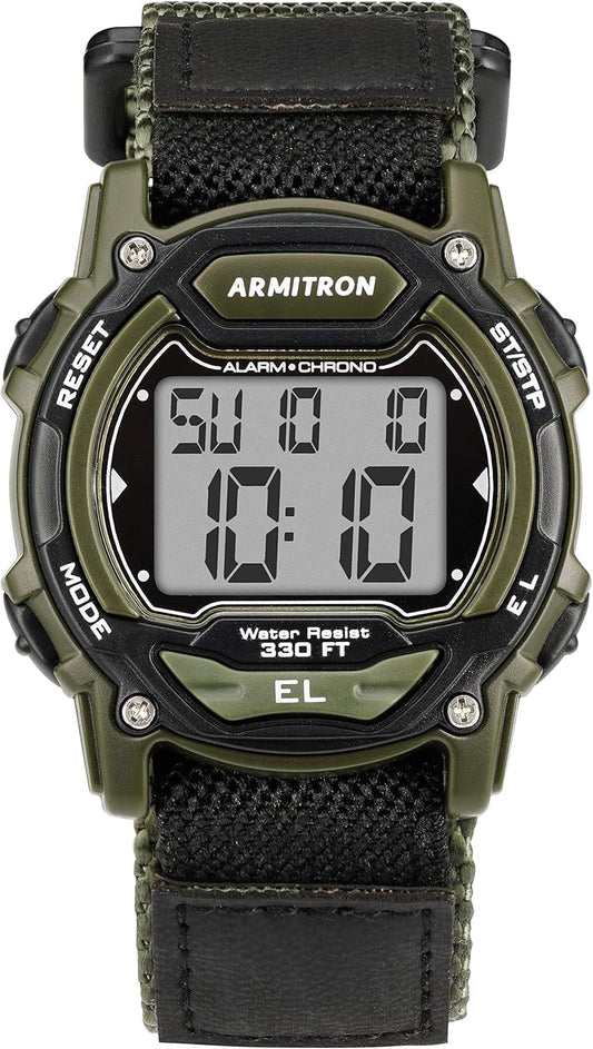 HOTArmitron Sport Unisex Digital Chronograph Nylon Strap Watch, 45-7004