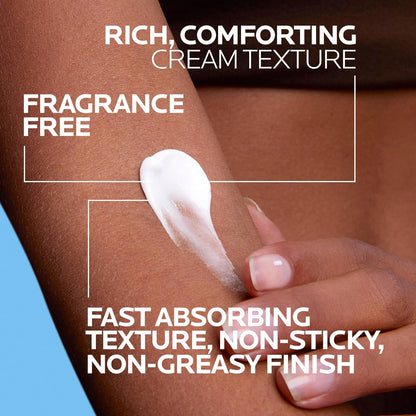 HOTLa Roche-Posay Lipikar AP+Max Triple Repair Moisturizing Body Cream,13.52oz | Face and body lotion for dry skin with shea butter and niacinamide to help moisturize and support the skin barrier.
