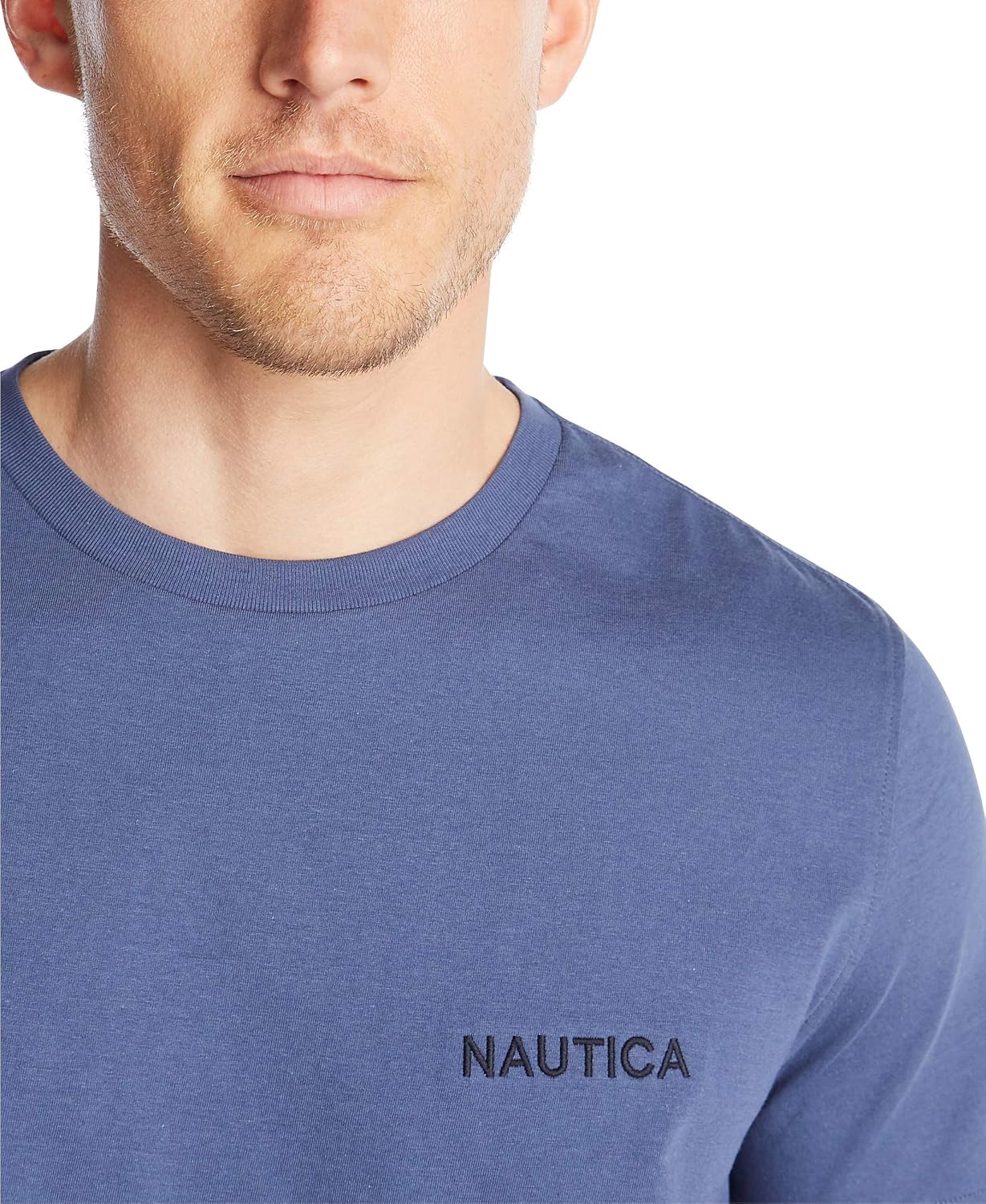 HOTNautica Men's Short Sleeve Solid Crew Neck T-Shirt Shirt
