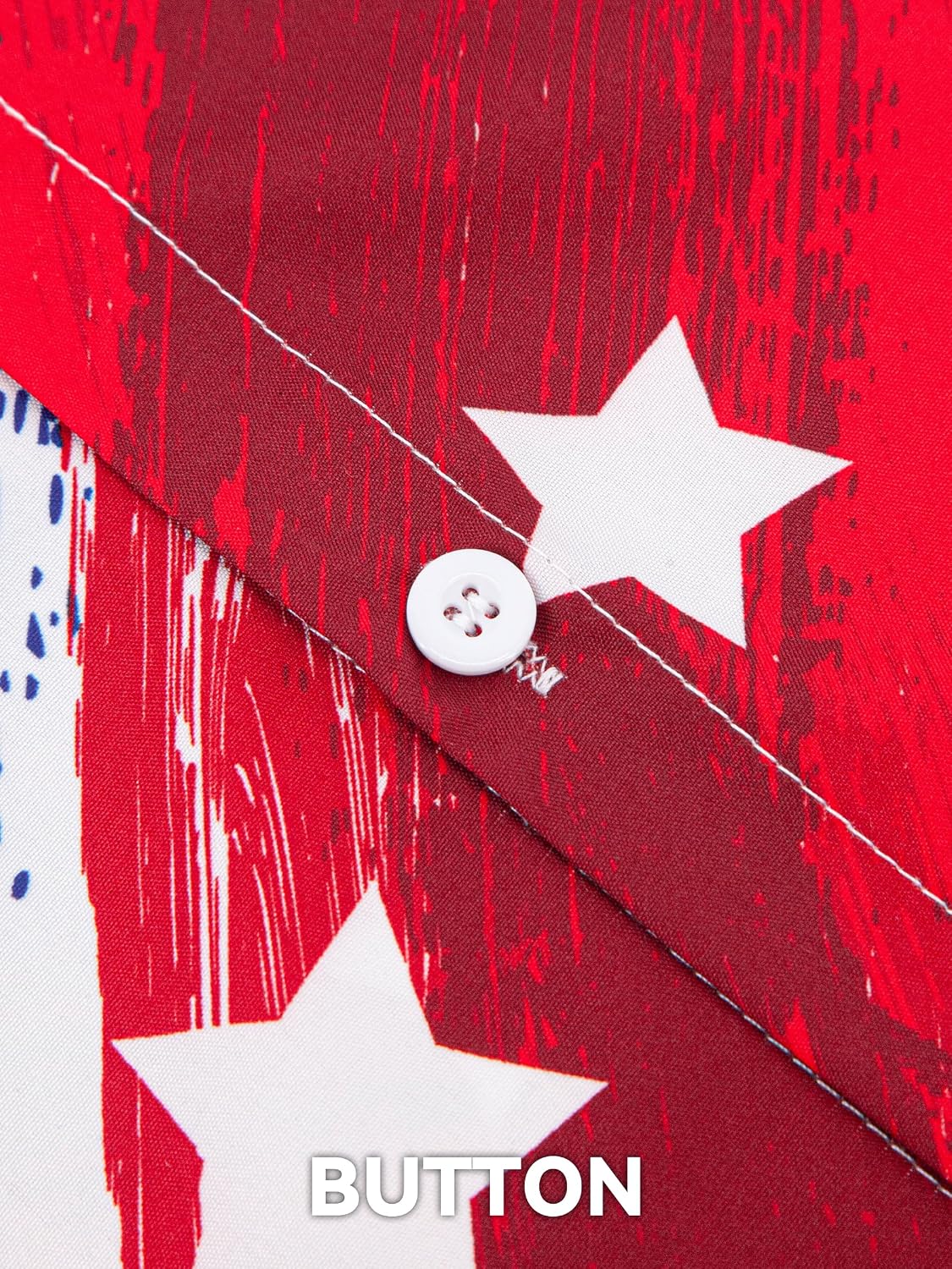 HOTYoimira 4th of July Shirts for Men,Patriotic Grunge Concept USA Flag Button-Down Casual Short Sleeve Hawaiian Shirts for Men
