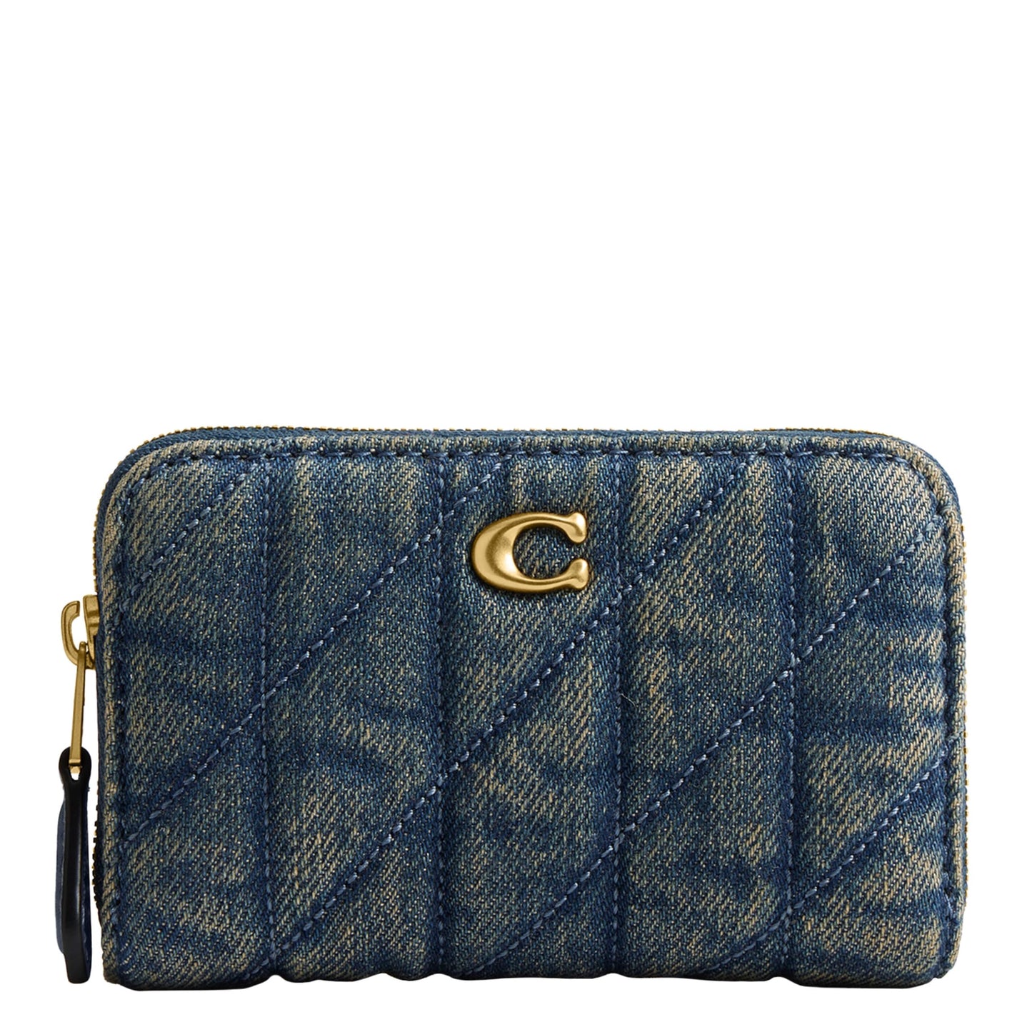 HOTCoach Essential Small Zip Around Card Case with Quilting