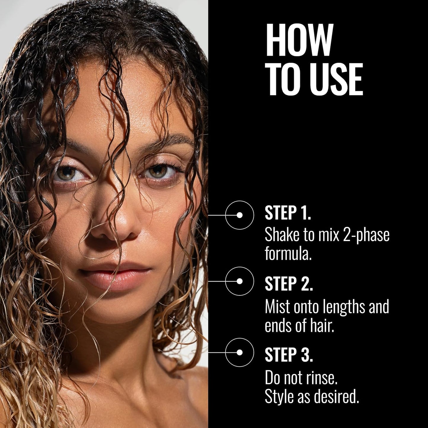 HOTPRAVANA Intense Therapy Leave-In Conditioner Spray Treatment & Detangler | Instantly Detangles & Hydrates | Equalizes Hair Porosity | For All Hair Types | Strengthens & Softens Hair