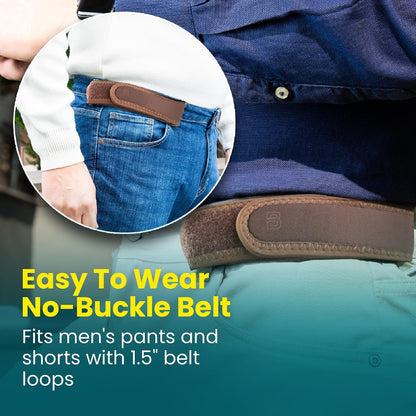 HOTBeltBro Pro for Men and Women Elastic No Buckle Invisible Belt Patented Metal Free TSA Soft Adjustable Side Tactical Belt