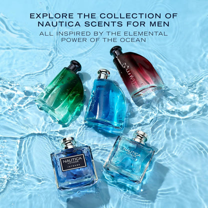 HOTNautica Voyage Eau De Toilette, Cologne and Fragrance For Men, Fresh, Romantic, Fruity Scent Woody, Aquatic Notes of Apple, Water Lotus, Cedarwood, and Musk Ideal Day Wear, Long Lasting 3.3Fl oz