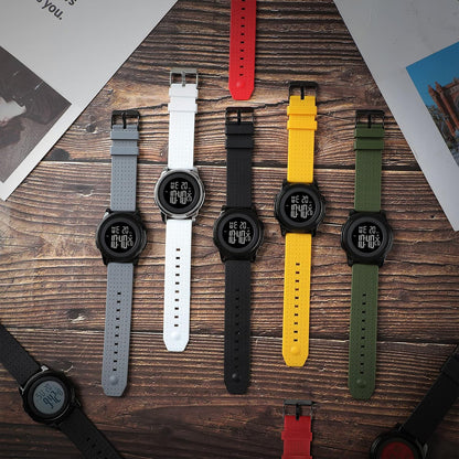 HOTYUINK Mens Watch Ultra-Thin Digital Sports Watch Waterproof Stainless Steel Fashion Wrist Watch for Men Women