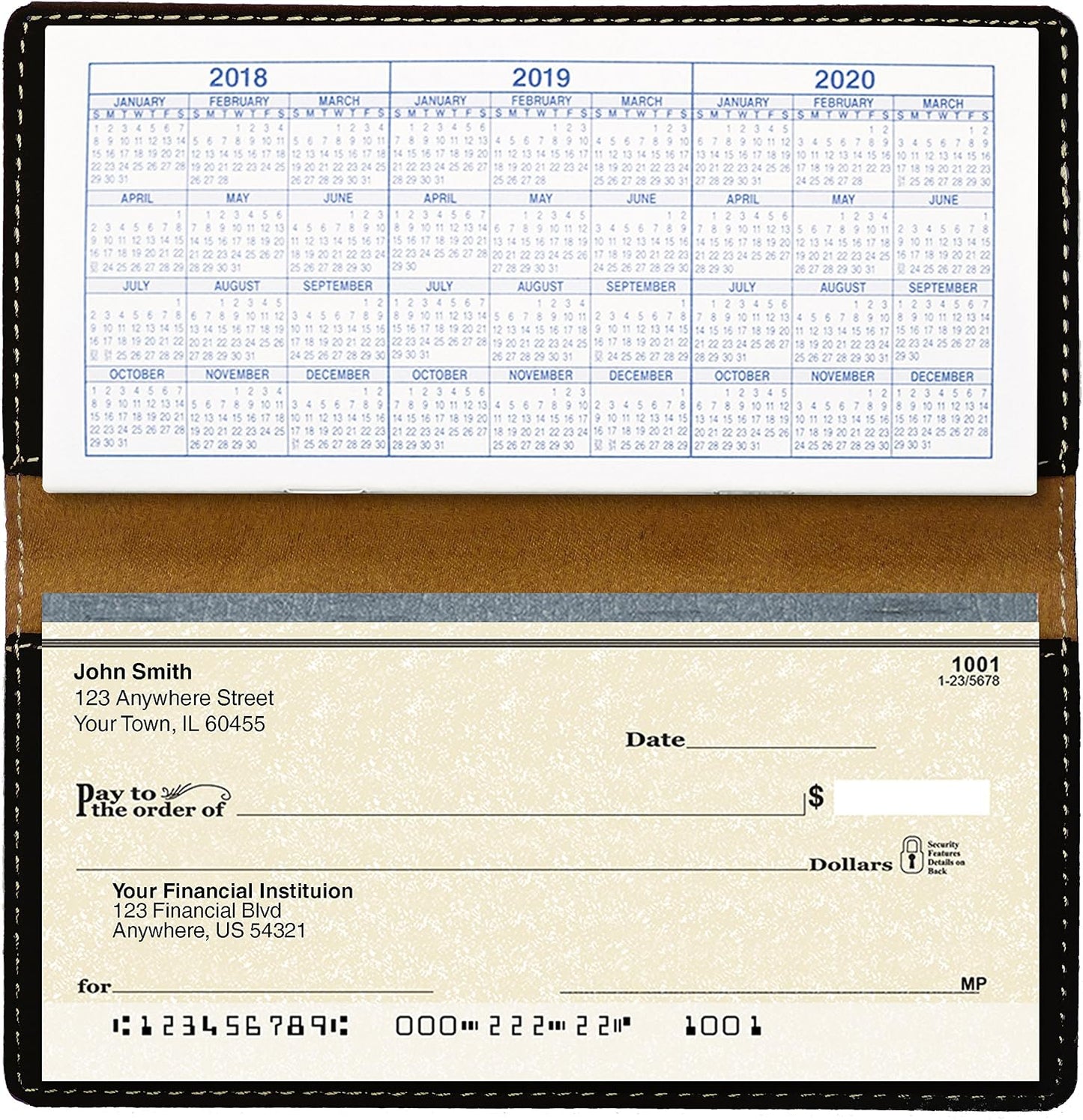 HOTCAROUSELCHECKS Peeking Pups Laser Engraved Leatherette Checkbook Cover
