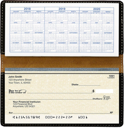 HOTCAROUSELCHECKS Peeking Pups Laser Engraved Leatherette Checkbook Cover