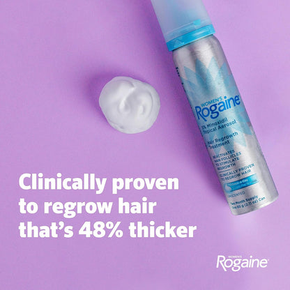 HOTWomen's Rogaine Hair Growth Foam, 5% Topical Minoxidil, 4 Mo, 2x 2.11 Oz