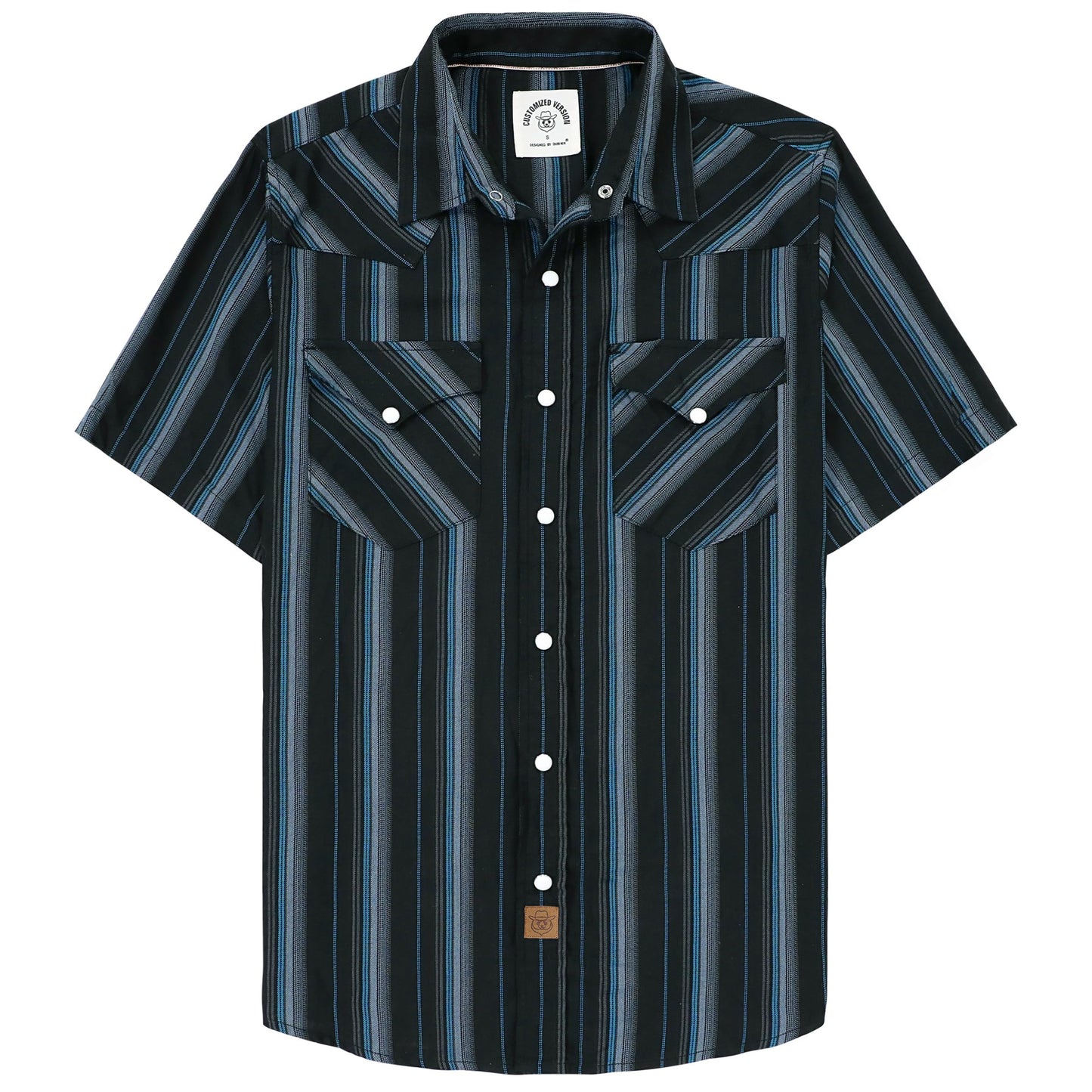 HOTDubinik® Viscose Made from Bamboo Mens Short Sleeve Shirts Plaid Shirt Western Cowboy Pearl Snap Casual Plaid Shirts for Men