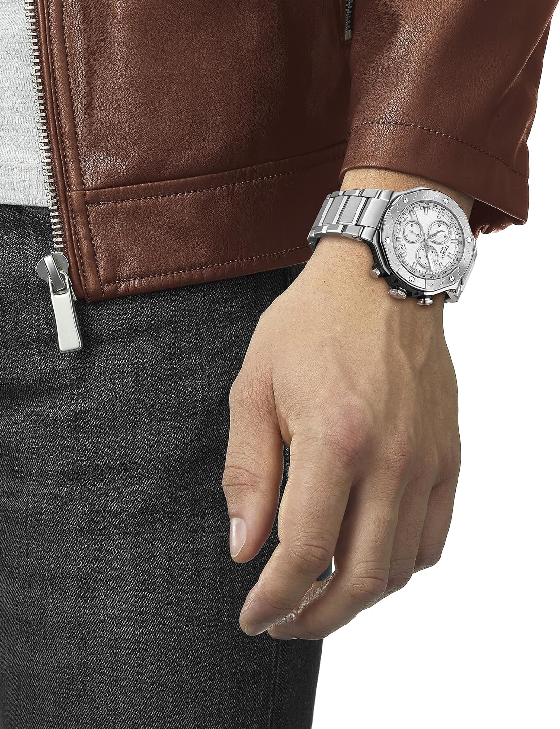 HOTTissot Mens Tissot T-Race Chronograph 316L Stainless Steel case Quartz Watches, Grey, Stainless Steel, 13.95 (T1414171103100)