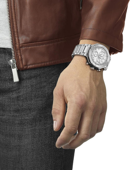 HOTTissot Mens Tissot T-Race Chronograph 316L Stainless Steel case Quartz Watches, Grey, Stainless Steel, 13.95 (T1414171103100)