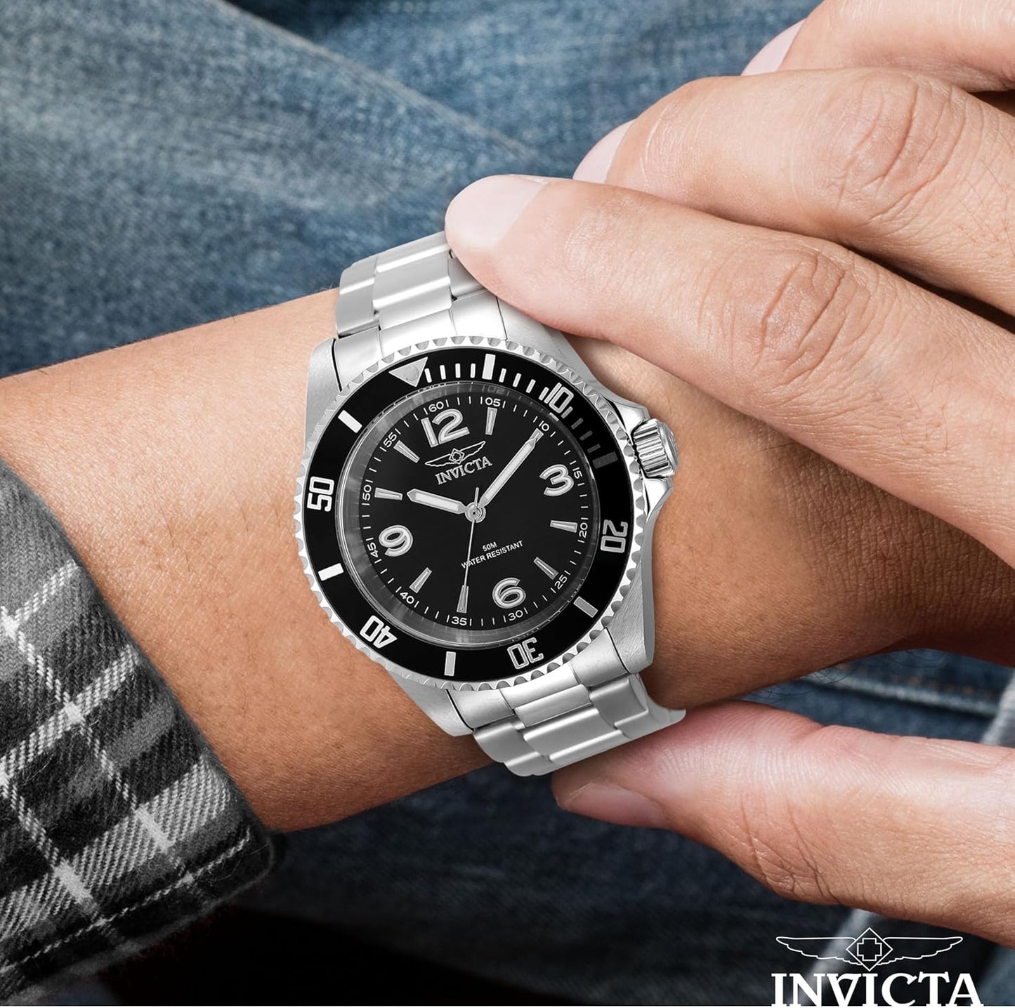 HOTInvicta Mens Watch Stainless Steel 40mm