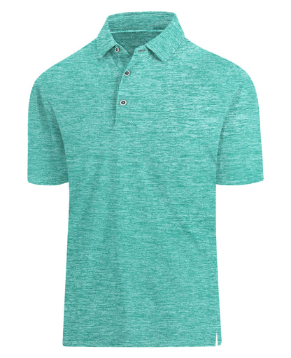 HOTHodaweisolp Golf Shirts for Men Dry Fit Print Moisture Wicking Performance Short Sleeve Polo Shirt