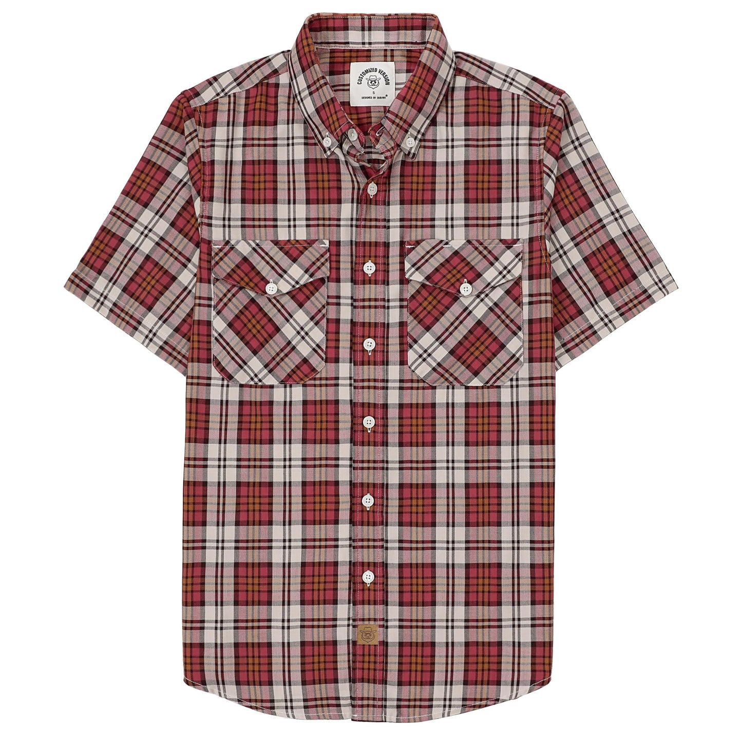 HOTDubinik® Mens Short Sleeve Button Down Two Pockets Soft Vintage Regular Fit Vintage Fishing Casual Shirts