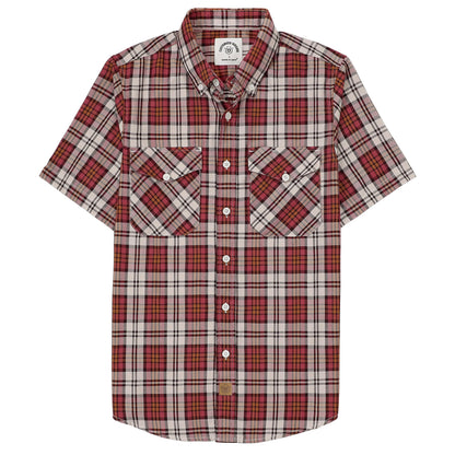 HOTDubinik® Mens Short Sleeve Button Down Two Pockets Soft Vintage Regular Fit Vintage Fishing Casual Shirts
