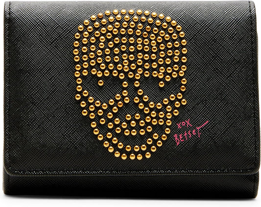 HOTBetsey Johnson Skull Boss Trifold Wallet