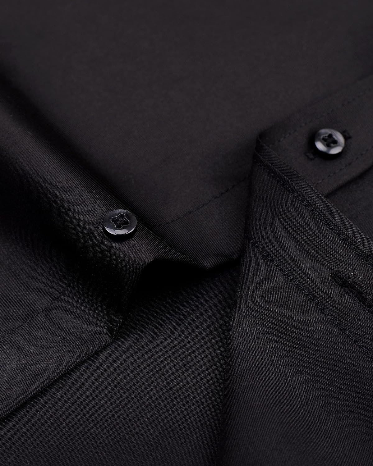 HOTAlimens & Gentle Mens Short Sleeve Dress Shirts Wrinkle Free Solid Casual Button Down Shirts with Pocket
