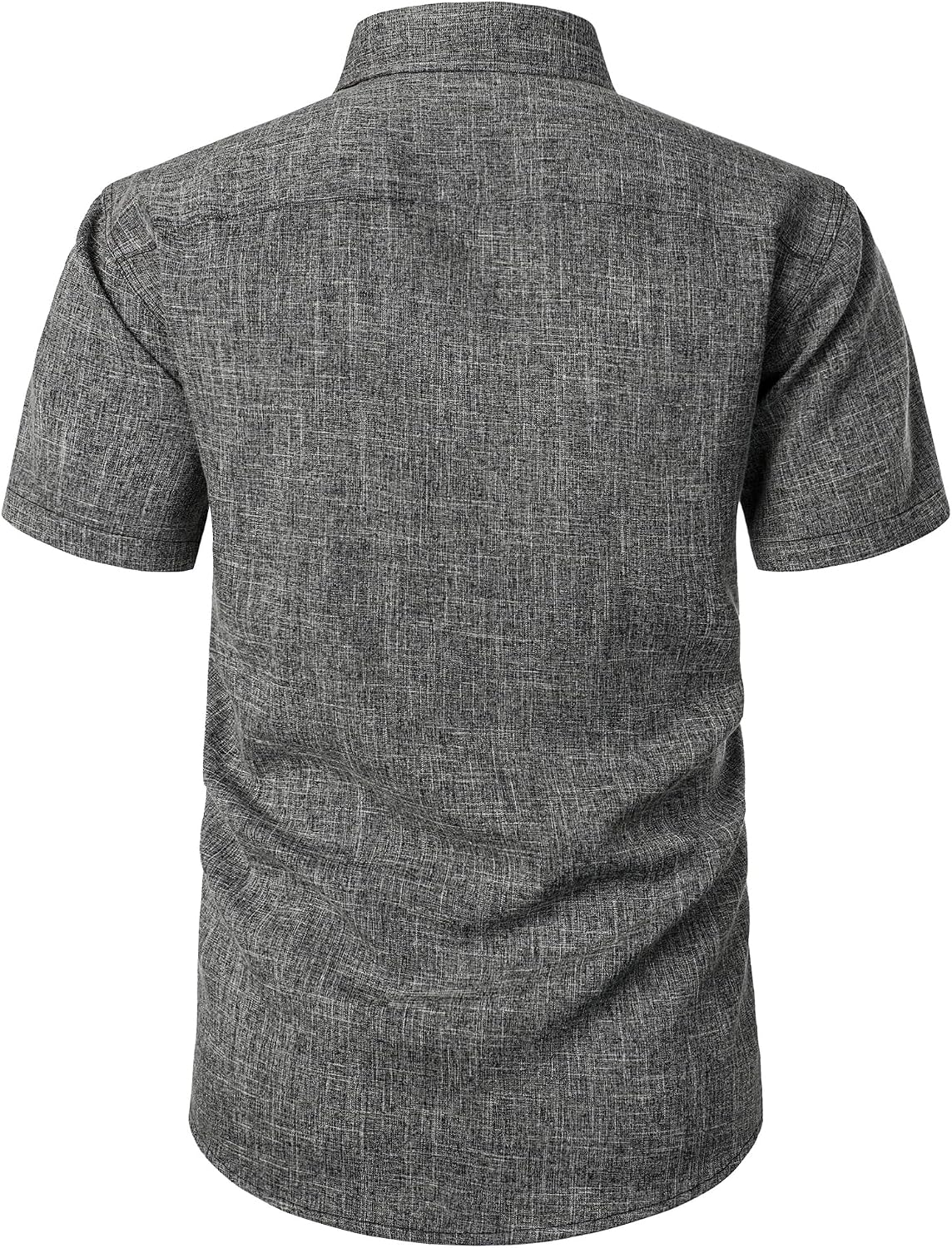 HOTPARKLEES Mens Wrinkle Free Short Sleeve Button Down Shirts Texture Linen Shirts Casual Vacation Beach Summer Tops
