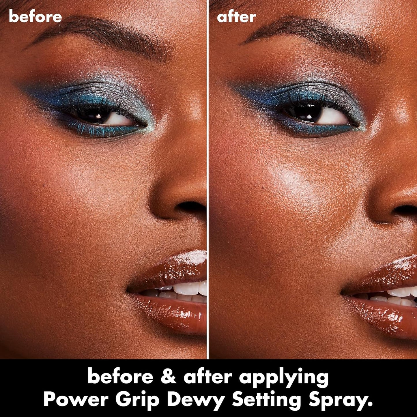 HOTe.l.f. Power Grip Dewy Setting Spray, Ultra Fine Mist Made With Hyaluronic Acid, Grips Makeup For A Hydrated-Looking, Dewy Finish, Vegan & Cruelty-Free