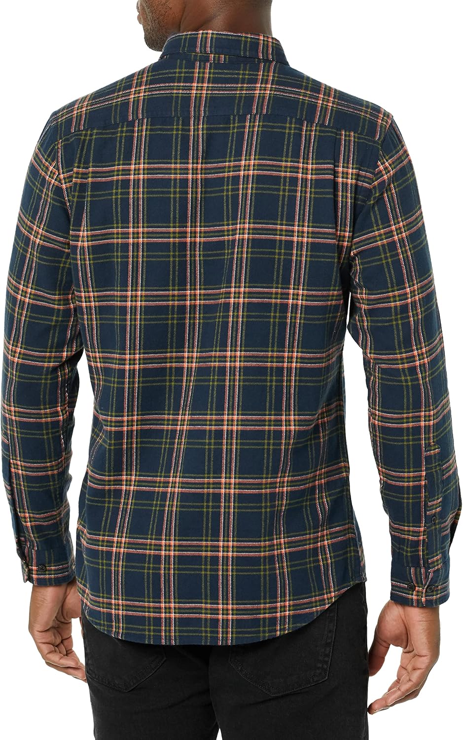 HOTAmazon Essentials Men's Slim-Fit Flannel Shirt, Long Sleeve Button Down Plaid