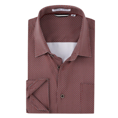 HOTAlex Vando Mens Printed Dress Shirts Regular Fit Casual Button Down Shirt | Wrinkle resistant, Machine washable, Contrast on inner collar & cuff, True-to-size cut, Business & Daily, Easy outfit pairing