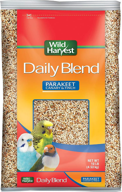 HOTWild Harvest Daily Blend Nutrition Diet for Parakeet, Canary and Finch 10 Pounds, Orange flavour