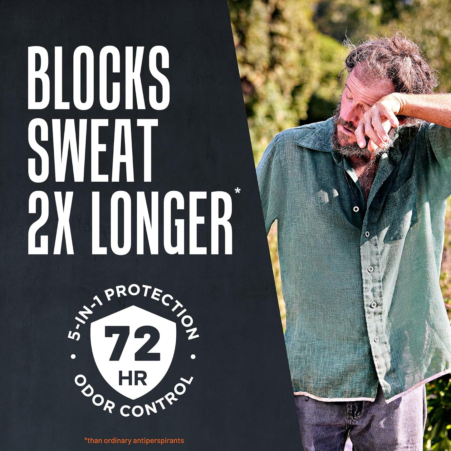 HOTRight Guard Xtreme Defense Invisible Solid Antiperspirant Deodorant, Fresh Blast Scent - 5-in-1 Deodorant Men Can Trust, 72-Hour Odor Control, 2.6 oz (4 Pack)