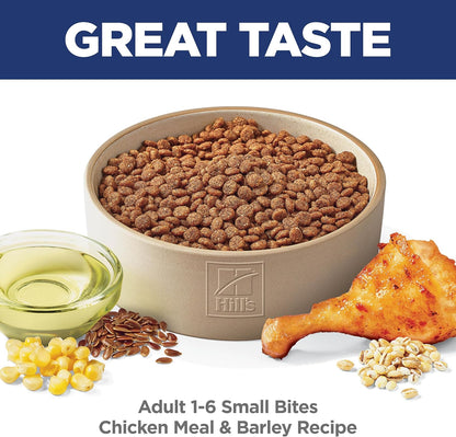HOTHill's Science Diet Adult 1-6 Small Bites Dry Dog Food | #1 Veterinarian Recommended, Chicken & Barley, 5 lb. Bag