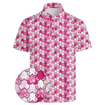 HOTGolf Polos for Men Funny Moisture Wicking Golf Shirts Performance Quick-Dry Polo Shirts Short Sleeve