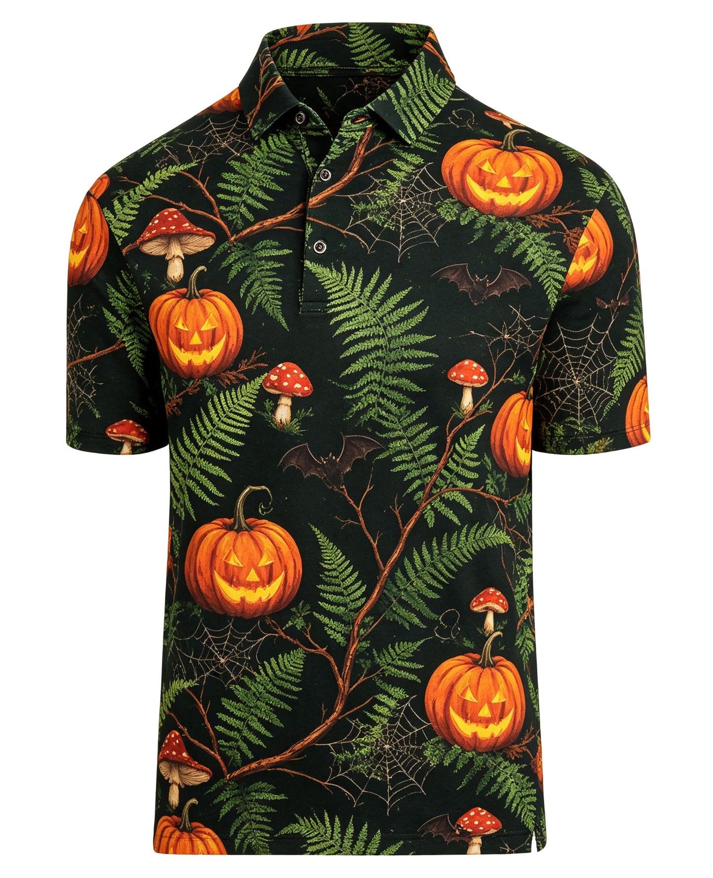 HOTHodaweisolp Golf Shirts for Men Dry Fit Print Moisture Wicking Performance Short Sleeve Polo Shirt