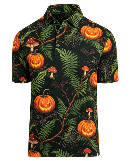 HOTHodaweisolp Golf Shirts for Men Dry Fit Print Moisture Wicking Performance Short Sleeve Polo Shirt