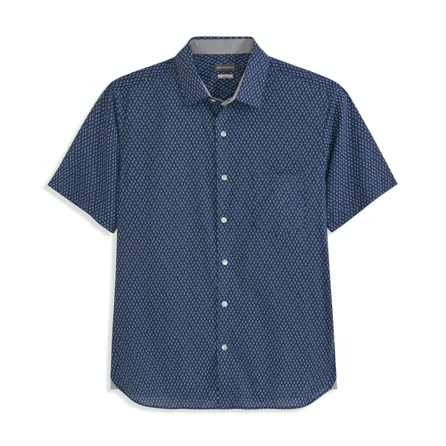 HOTVan Heusen Mens Wrinkle Free Short Sleeve Button Down Check Shirt