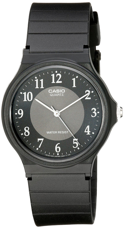 HOTCasio MQ24 Series | Quartz Analog Watch for Men | Water Resistant | Resin Case | Resin Band | Resin Glass | Three Hand Analog (HR, Min, SEC) | Classic Casio Design | 3 Year Battery