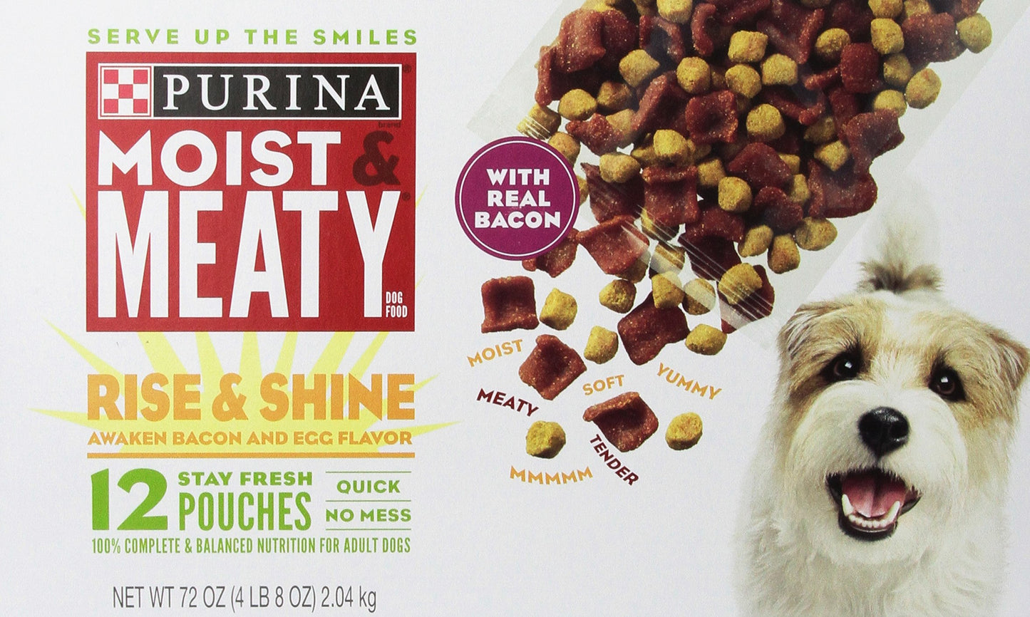 HOTPurina Moist and Meaty Steak Flavor Soft Dog Food Pouches - 36 ct. Pouch