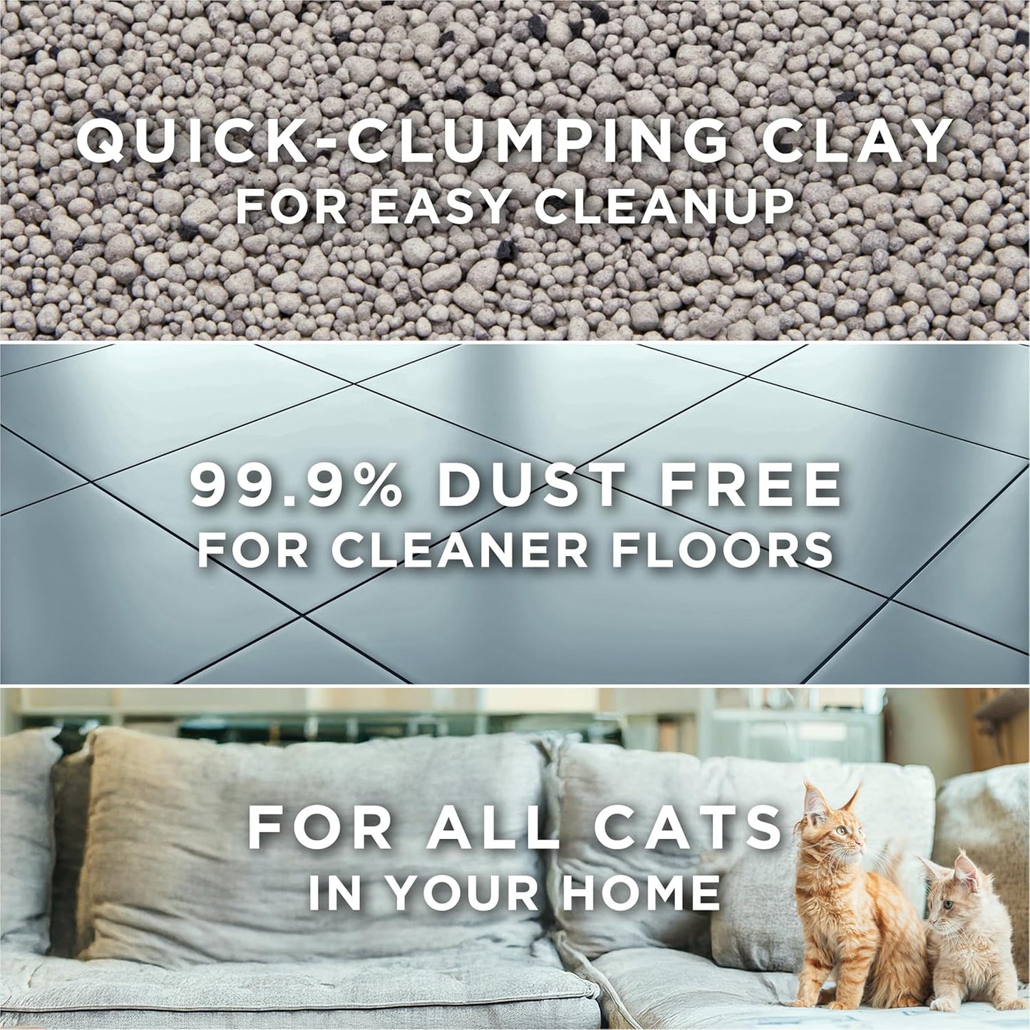 HOTPurina Tidy Cats Clumping Cat Litter Odor Control, Free and Clean Unscented Multi Cat Litter - 16 lb. Bag