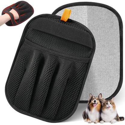 HOTPet Hair Removal Glove for Cats & Dogs, Upgraded Five-Finger Electrostatic Pet Hair Glove, Reusable Magic Brush Pet Hair Remover Tool for Laundry, Couch, Carpet, Car Seat