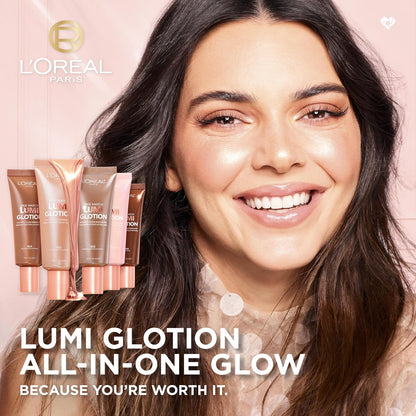 HOTL'Oreal Paris Makeup True Match Lumi Glotion, Natural Glow Enhancer, Illuminator Highlighter, Bronzing Drops For a Sun-Kissed Glow, 903 Medium