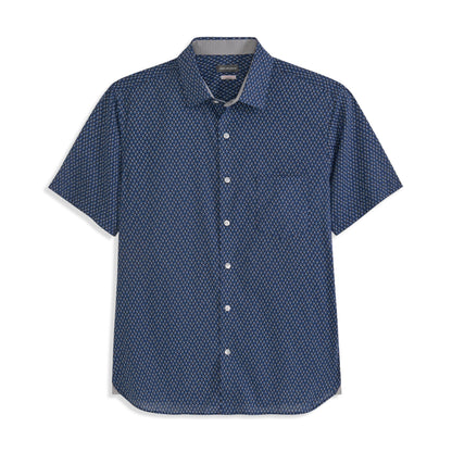 HOTVan Heusen Men's Big and Tall Wrinkle Free Short Sleeve Button Down Shirt, No-Tuck Length, Comfortable Stretch Fabric