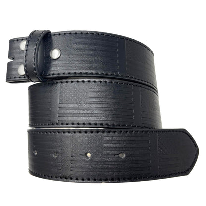 HOTBC Belts Leather Belt Strap with American Flag Embossed Pattern 1.5" Wide with Snaps - USA Patriotic Stars and Stripes