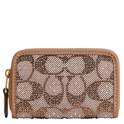 HOTCoach Essential Small Zip Around Card Case with Quilting