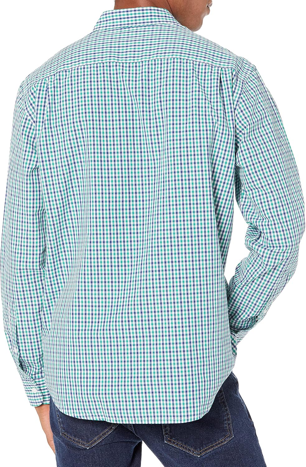 HOTAmazon Essentials Men's Regular-Fit Long-Sleeve Casual Poplin Shirt, Button Front, Business Casual, Collared