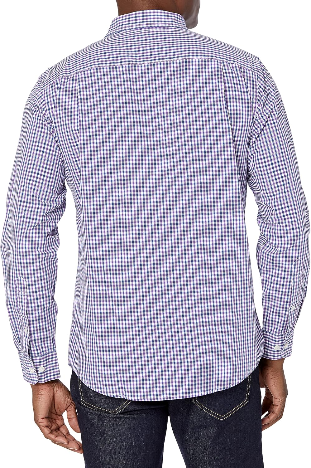 HOTAmazon Essentials Men's Regular-Fit Long-Sleeve Casual Poplin Shirt, Button Front, Business Casual, Collared